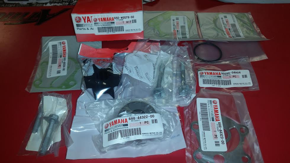 Yamaha OEM Water Pump Impeller Kit (2 Strokes) 60-90hp Outboards 692-W0078-02-00