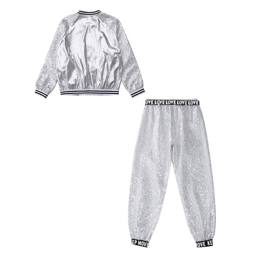 Girls Teamwear Cheerleading Costumes Modern Outfits Training Streetwear Stage - Picture 69 of 93