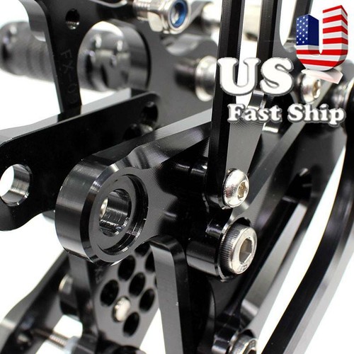 USA Stock Rearset Foot Pegs For KAWASAKI Ninja ZX6R ZX636 2009-2020 2019 2018 - Picture 12 of 12