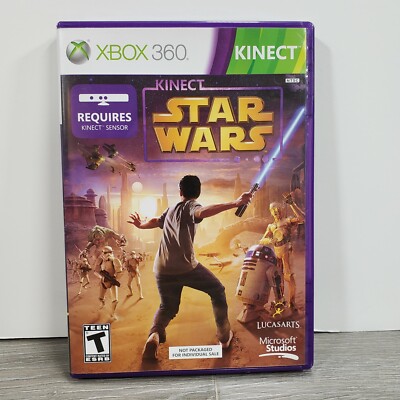 Kinect Star Wars (Microsoft Xbox 360, 2012) NOT FOR RESALE EDITION W/ BONUS DISC