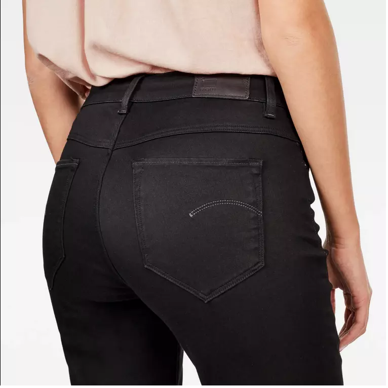 G Star SHAPE HIGH SUPER SKINNY WMN Black Rinsed Super Skinny Size W26 L30 AU8