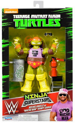 Teenage Mutant Ninja Turtles WWE Michelangelo als Macho Man Randy Savage Figur