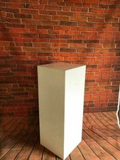 Acrylic Display plinths/podiums 40cm sq 5 Sided open 1 end Black, white or clear