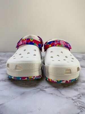 Crocs Classic Hiker Solarized Clog Men's 11 White/Multicolor Crocs Classic Hiker Solarized Clog Men's 11 White/Multicolor