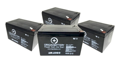 Minuteman E2300 Battery Replacement Kit - 4 Pack 12V 12AH UPS Series