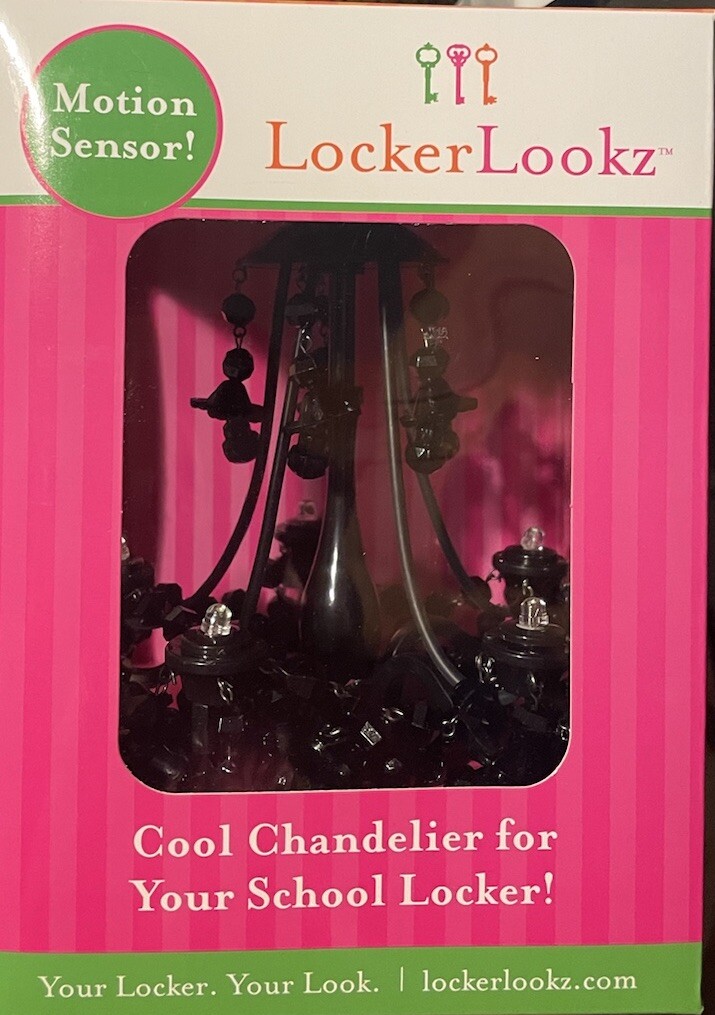 LOCKERLOOKZ CHANDELIER MOTION SENSOR LOCKER DECOR/DOLL HOUSE MINI