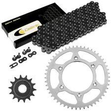 Black Drive Chain And Sprocket Kit for Honda CR250R 1987 1988