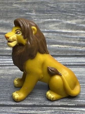 Vintage Disney The Lion King Sitting Simba Plastic Figure 3”