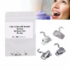 Dental Bondable Buccal Tube with Sliding Crimpable Hook 1st Molar 022 Roth/MBT