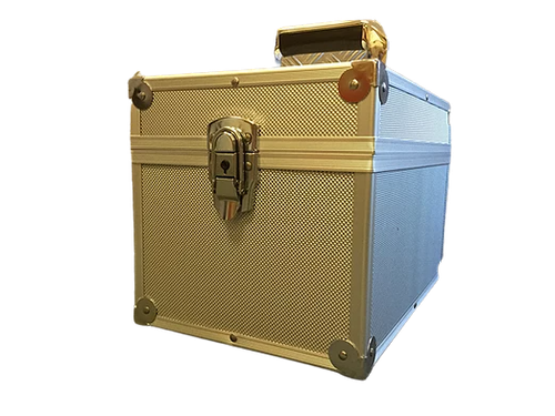01 X SILVER ALUMINIUM DJ FLIGHT CASE TO HOLD 100 x Vinyl 7" Records STRONG BOX - Picture 9 of 12