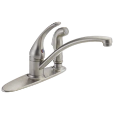 Delta Foundations Kitchen Faucet w/ Spray Stainless-Certified Refurbished