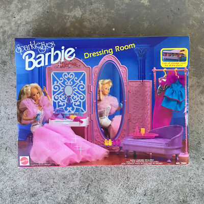 バービー　Sparkle Eyes[ボディ]Haute Couture[服］レア Vintage Sparkle Eyes Barbie Dressing Room 1992 #7584 NIB Mattel
