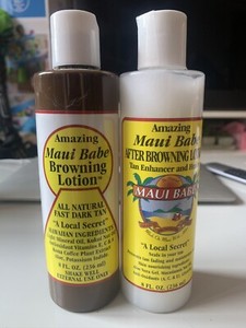 maui babe browning lotion and sunscreen