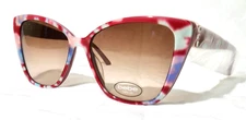 Bebe NEW BB7238 Sunglasses 55-15-135 Berry Floral (610), NEW in bag