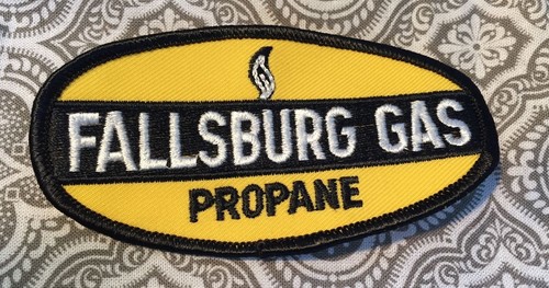 Fallsburg Gas Propane Patch Embroidered Movie Prop 4 inch Oval #65