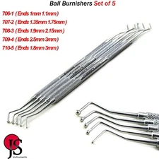 Amalgam Dental Filling Instruments Ball Burnisher Dental Composite Double Ended