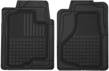 2-Piece Premium All Weather Rubber Floor Mats for Cars Suvs Trucks, Heavy Duty U