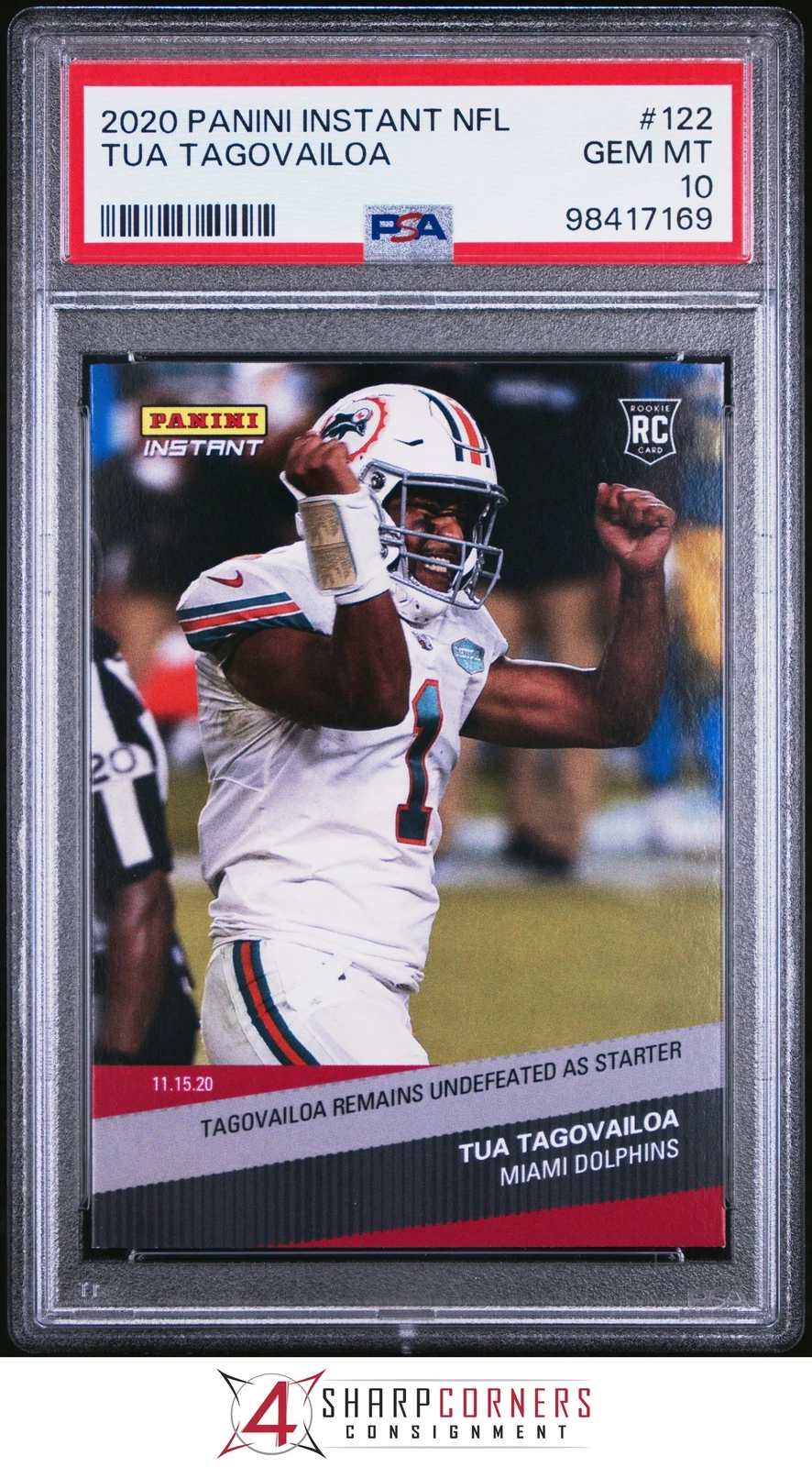 Tua Tagovailoa Panini Instant NFL #122 Base