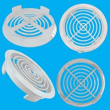 25x White Vivarium Reptile Push Fit Round Air Vents 80mm 70mm Hole, Ventilation