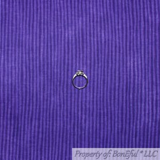 BonEful FABRIC FQ Cotton Quilt Purple Light Dark Tone Tonal Wavy Stripe Blender