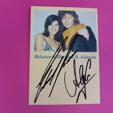 ??? Edward Simoni & Alexis - Original Signed Autograph Card, Excellent ???
