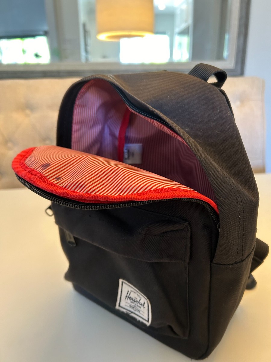 classic mini backpack herschel supply co Herschel Supply Co Black Unisex Classic Black Mini Backpack