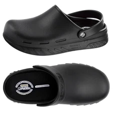 FitVille Men's Chef Shoes Slip On Water Shoes Waterproof Sandals Slip Resistant
