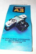 KONICA A3 8 PAGE INFORMATION BROCHURE LEAFLET GENUINE ORIGINAL