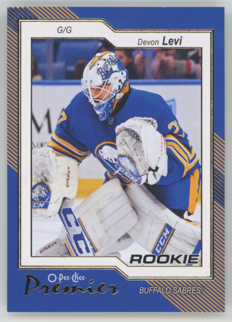2023-24 O-Pee-Chee Premier Devon Levi Rookie Buffalo Sabres #P-84