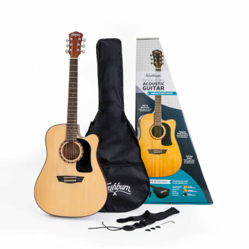 Washburn Apprentice D5CE-PACK Acoustic Guitar, Brand New in Box AD5CEPACK-A-U - Picture 1 of 12