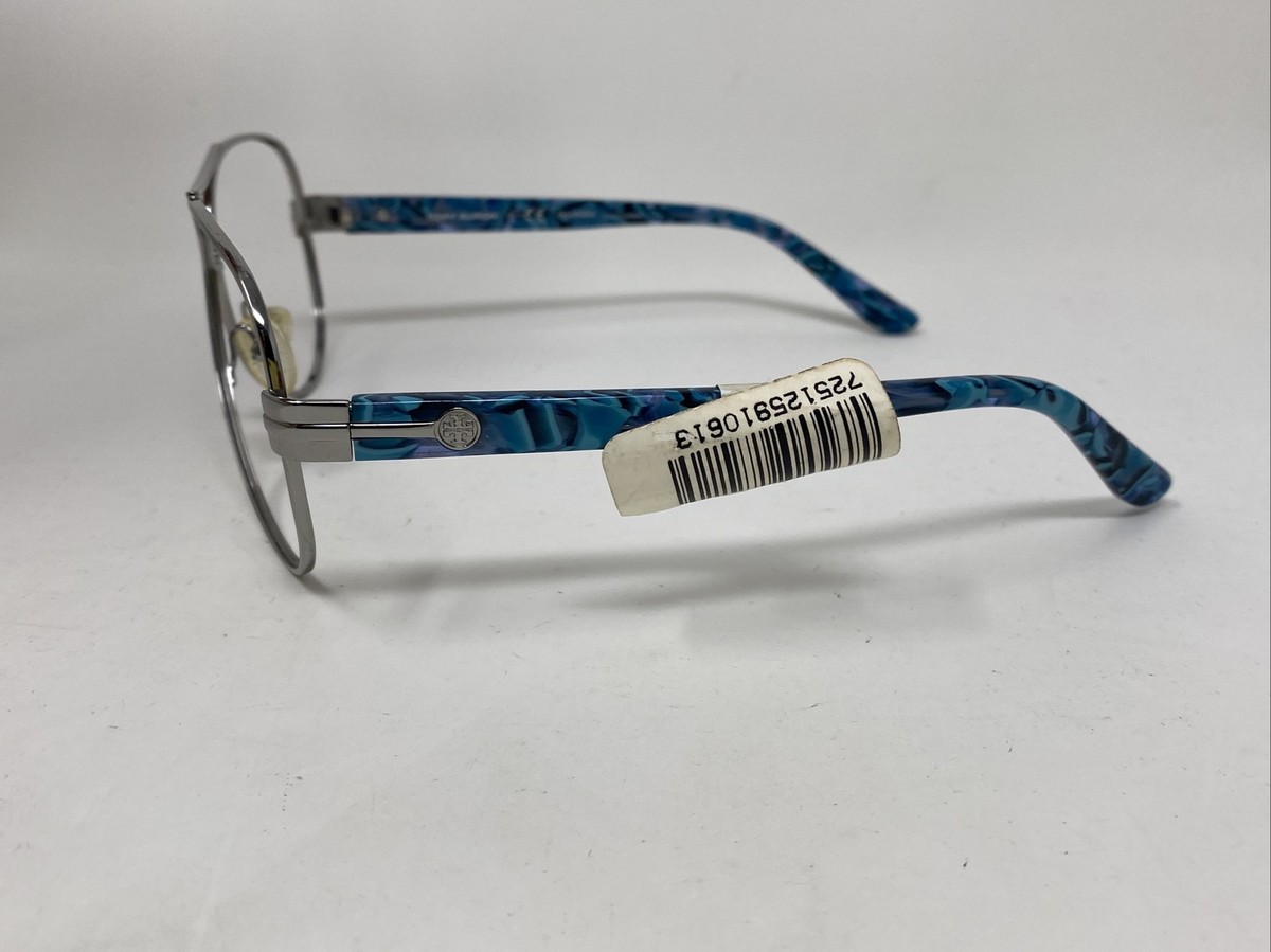 ?️Frame Only! Tory Burch TY6031 102/37 Sunglasses 59/10 135 /KAB233?️​ TORY BURCH AVIATOR TY 6031 102/37 SILVER TEAL 59/10/135  main image 4