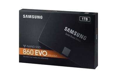 Samsung 860 EVO SSD 1TB SATA III 6Gb/s Read 550MB/s V-NAND