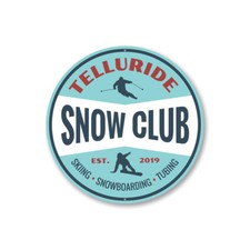 Snow Club Skiing Sign, Snowboarding Sign, Ski Lodge Sign, Lodge Aluminum Decor