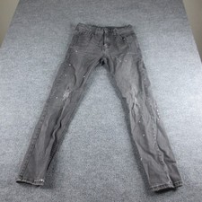 Levis 510 Jeans Mens 30x32 Gray Skinny Slim Fit Dark Wash Stretch Denim Casual
