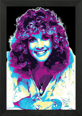 Stevie Nicks Retro Stil Gerahmtes Wandbild Poster Leinwanddruck Bild