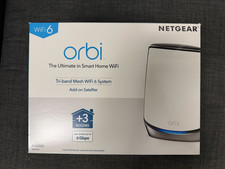 NETGEAR Orbi RBS850 Series AX6000 6 Gbps 4 Port Wireless Booster - upto 6GBps