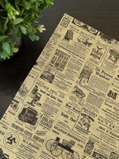 NEWSPRINT DESIGN Print Tissue Paper Sheets Choose Size Package Amount