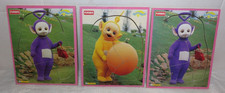 Vintage Lot 4 Teletubbies Wooden Board Puzzles Playskool Laa-Laa, Tinky Winky
