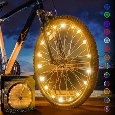 Activ Life LED Bike Wheel Lights with Batteries Included, Get 100% Gold 