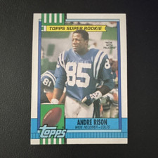 Topps 1990 Super Rookie Andre Rison #300 Indianapolis Colts Football Card. rookie card picture
