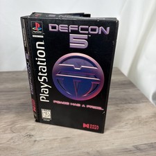 Defcon 5 PS1 PlayStation 1 Long Box Data East Tested No Manual