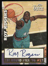 1997 Score Board Visions Signings ROY ROGERS On-Card Autograph Rookie Auto RC
