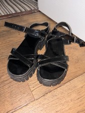 Black Sandals Size-3