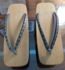 Japanese Geta Wood Sandals Slippers Low Heel Cosplay Shoes