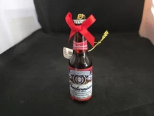 2008 The Encore Group Budweiser King Of Beers Bottle Christmas Ornament