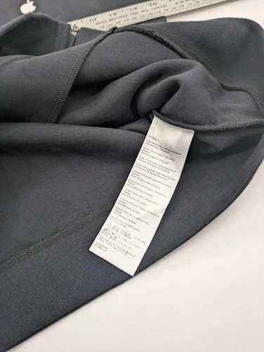 Apple Store Employee Bomber Jacket Mens Small Black White Logo Full Zip Preppy image 4