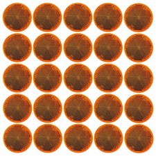 2" Inch Round Reflector Super Strong Adhesive DOT/SAE Approved Red/Amber