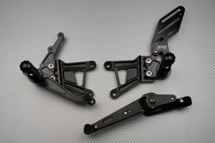 Commandes reculées S1000RR 2010 noires anodisées de haute précision - 2