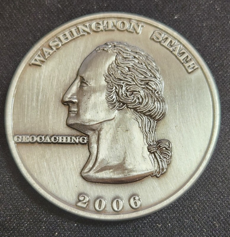 Washington Quarter Geocoin 2006 - Activated & Adoptable - TB184WV