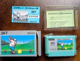 Nintendo Famicom Golf HVC-GF Late Model Cartridge with Box Manual